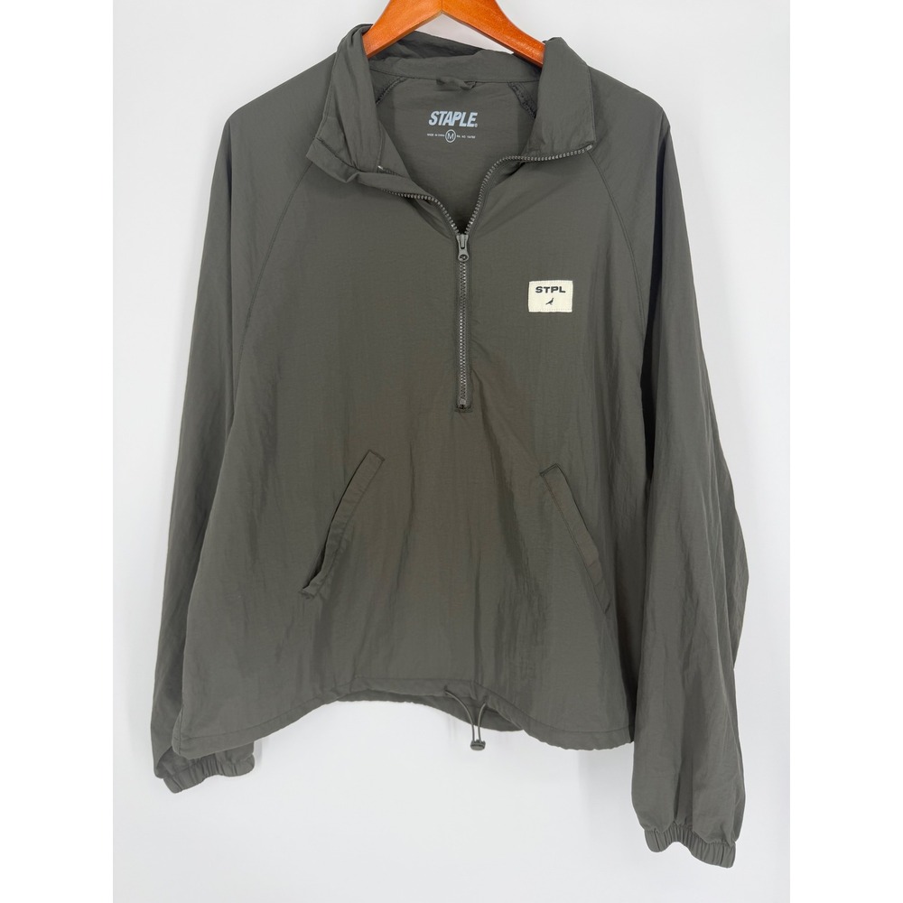 Staple Mens Windbreaker Jacket 1/2 Zip Sreetwear Gorpcore Techwear Casual